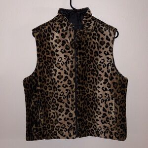 Y2K Cheetah Faux Fur Vest